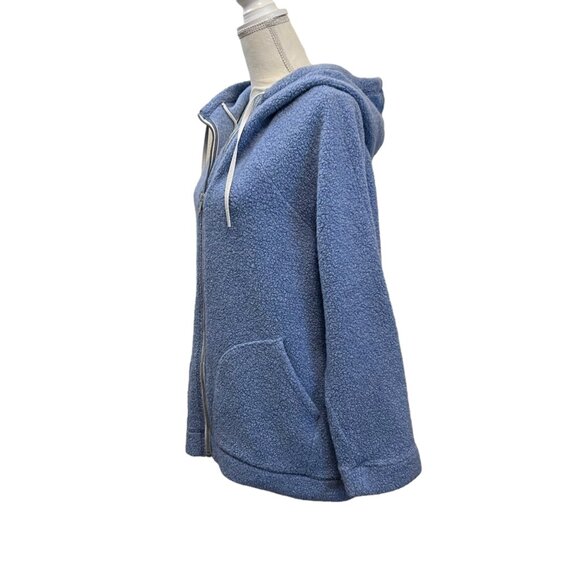 Lululemon So Sherpa Lunar Eclipse Periwinkle Blue Full Zip Hooded Jacket Size 12 - Picture 4 of 15